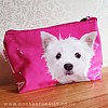 Westie Bag - Terrier on Pink Small Bag (Catseye)
